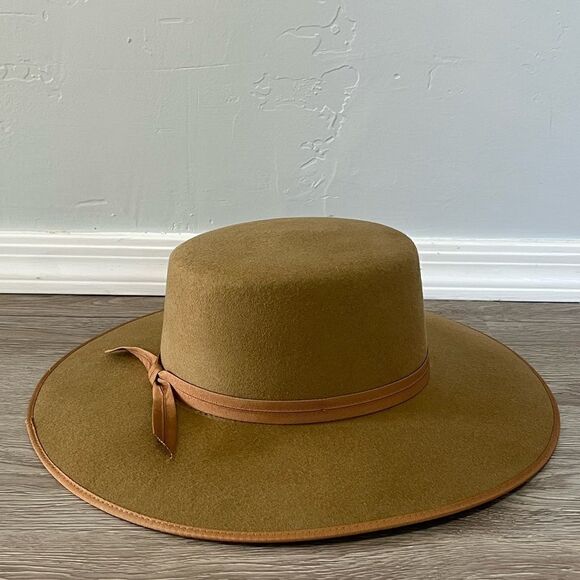 Lack of Color Teak Wool Rancher Boater Hat Brown small (55cm)